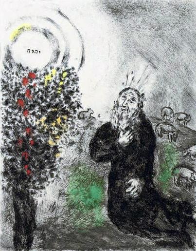 Le Buisson Ardent contemporain de Marc Chagall Peintures à l'huile
